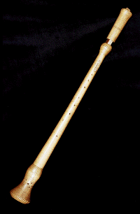 Photograph of the alto cornamuse - a member of the windcap family
