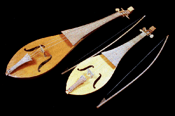 Photoghraph of alto & bass rebecs